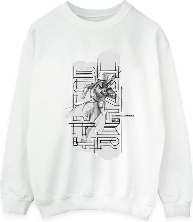 Star Wars The Book Of Boba Fett Fennec Illustration Sweatshirt