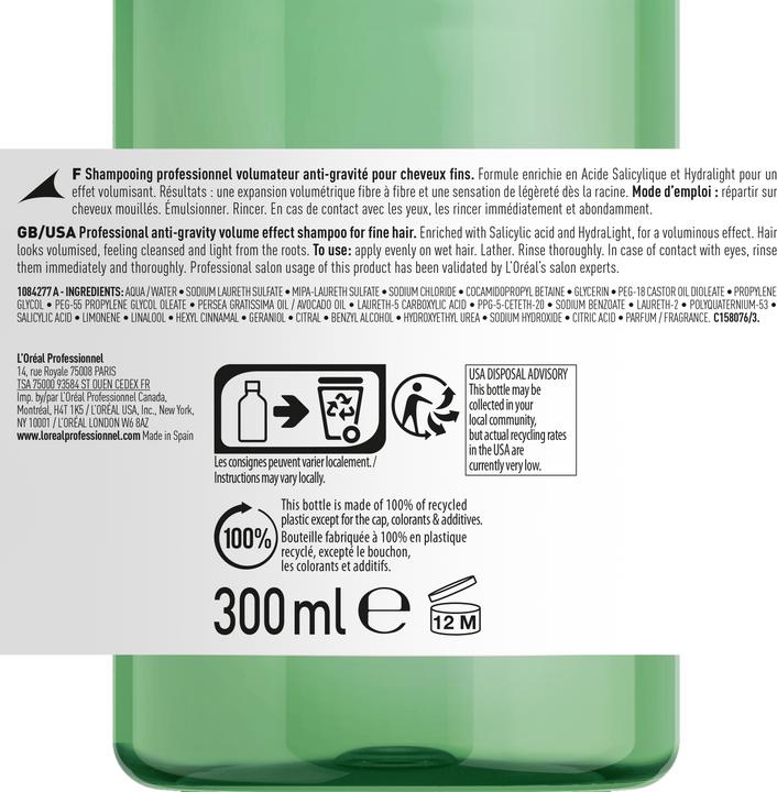 Actual product image L'Oréal Professionnel Série Expert Volumetry (300 ml, Liquid shampoo)