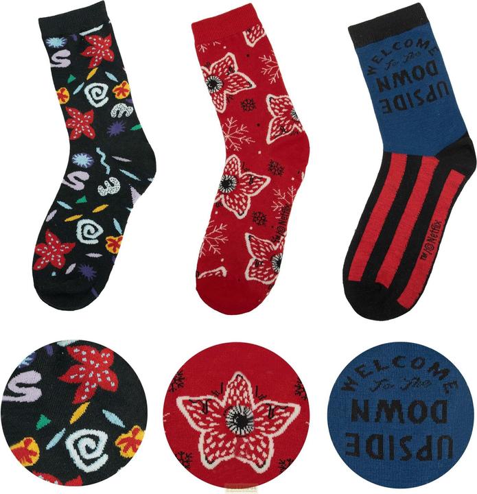 Image du produit Cinereplicas Stranger Things : Chaussettes (3 paires (Lot de 3, 40)