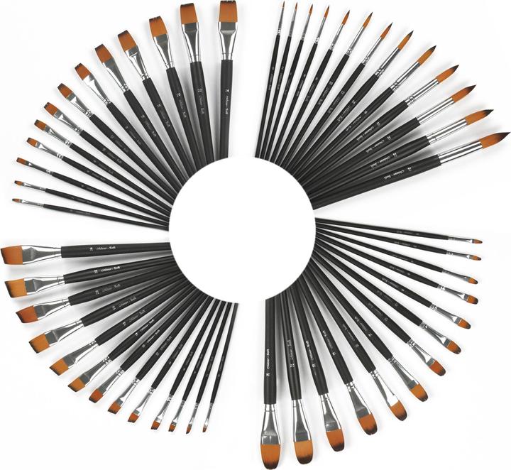 Actual product image Paintersisters Brush Nylon Soft Straight 13pcs (24 mm)