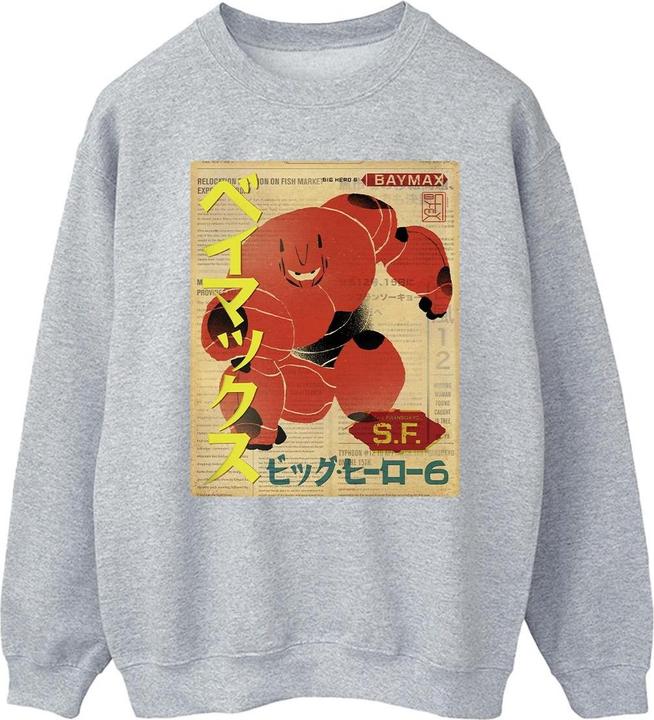Disney Big Hero 6 Baymax Baymax Newspaper Sweatshirt