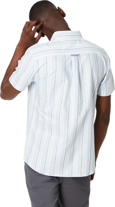 Actual product image Universal Textiles Mens Pastel Striped Short-Sleeved Shirt (XL)
