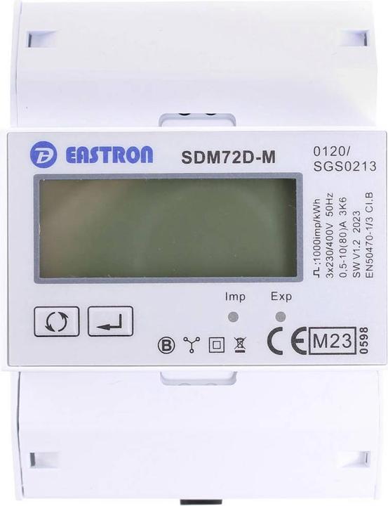 Image du produit Counttec Compteur de courant triphasé pour rail DIN