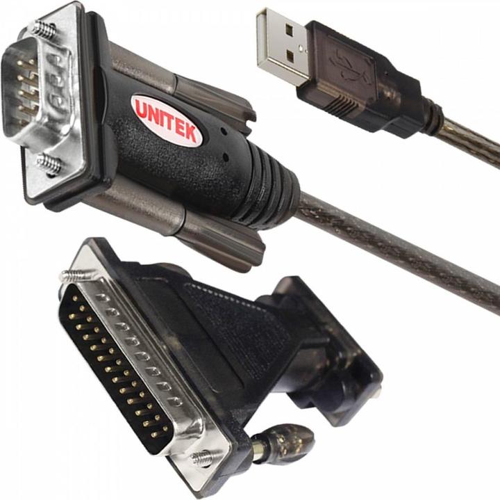 Immagine prodotto Unitek Y-105A USB v. 1.1. DB9F/DB25M Nero Cavo interfaccia/adattatore (1.50 m)