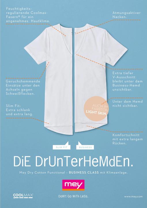 Actual product image Mey Men's undershirt, 1/2 sleeve "Dry Cotton (5)