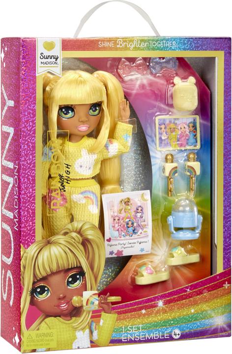 Actual product image Magni Rainbow High - Junior High PJ Party Fashion Dolls - Sunny