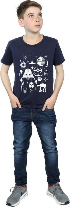 Actual product image Star Wars Boys Christmas Decorations T-Shirt (140, 146)