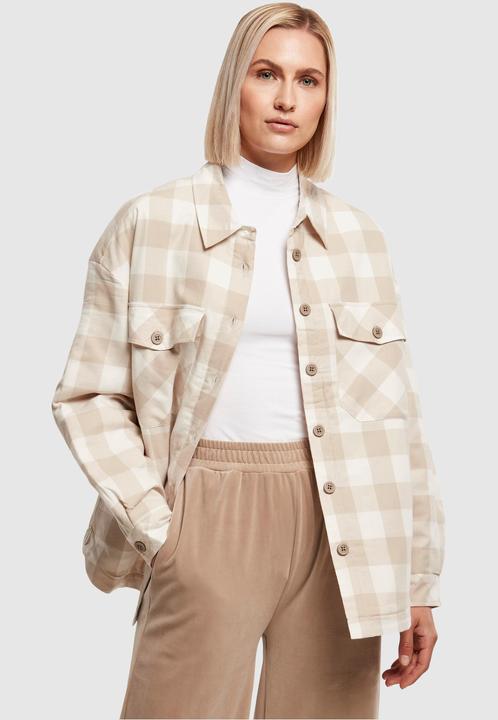 Actual product image Urban Classics Ladies Flannel Padded Overshirt - 10962 (4XL)