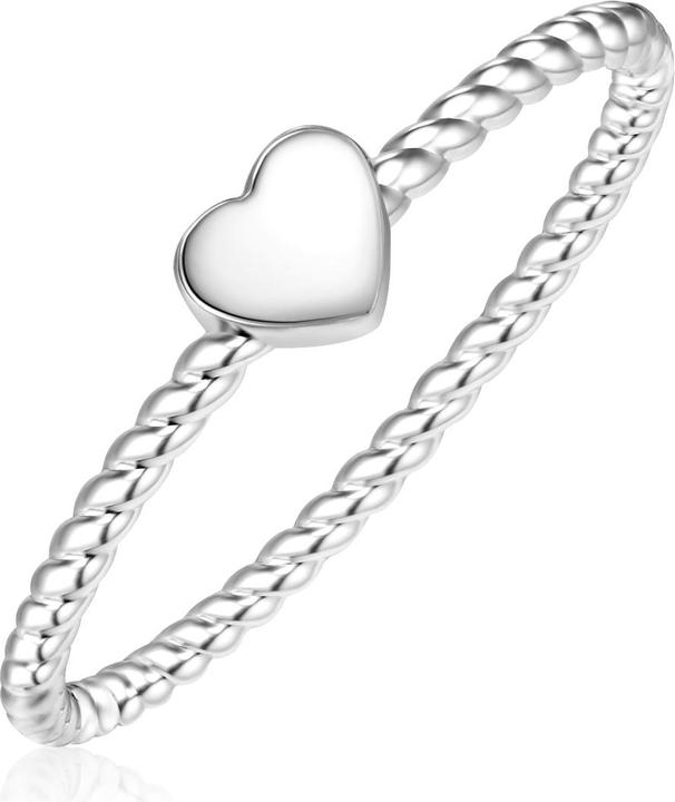 Actual product image Glanzstücke München Ladies Heart Sterling Silver Silver - 10098 (54, 925 Silver)