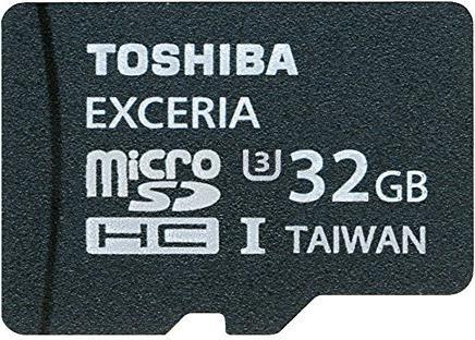 Toshiba microSDHC Exceria UHS-I with adapter (32 GB, microSDHC, U3, UHS-I)