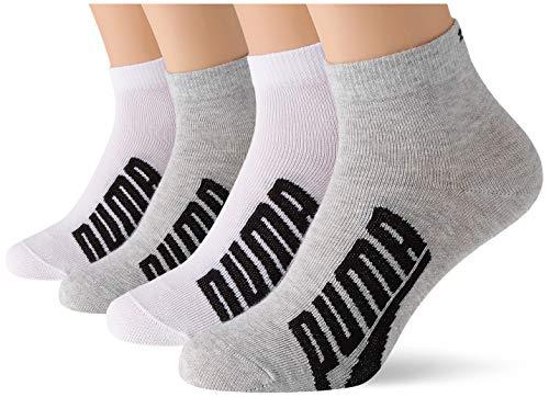 Image du produit Puma Chaussettes unisexes adultes BWT Lifestyle Quarter (2 Pack), White/Grey/Black, 43/46 (43 - 46)