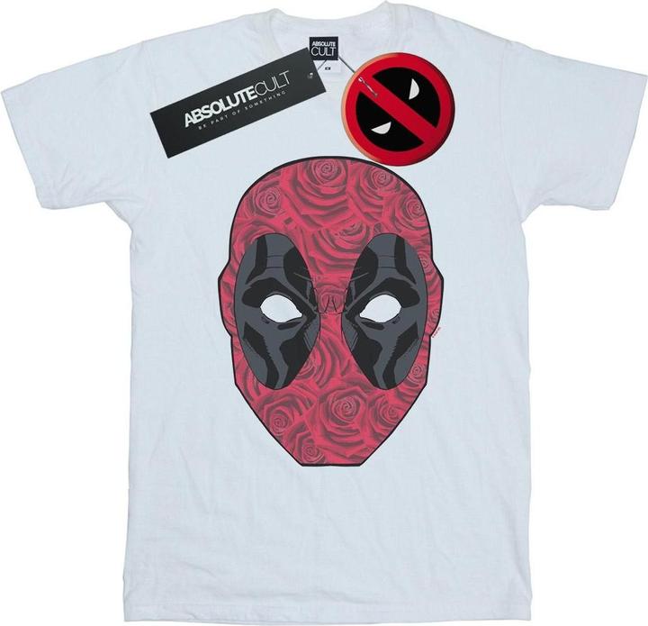 Immagine prodotto Deadpool Head Of Roses Maglietta Uomo (M)