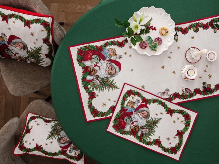 Immagine prodotto Villeroy & Boch Cuscino in arazzo, Fantasia di Babbo Natale (45 cm)