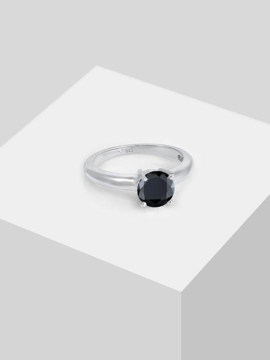 Actual product image Elli Solitärring mit Zirkonia Kristall (64, 925 Silver)