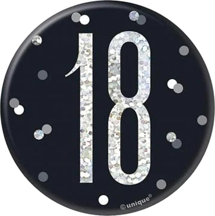 Actual product image Unique Party Prismatic 18th Badge