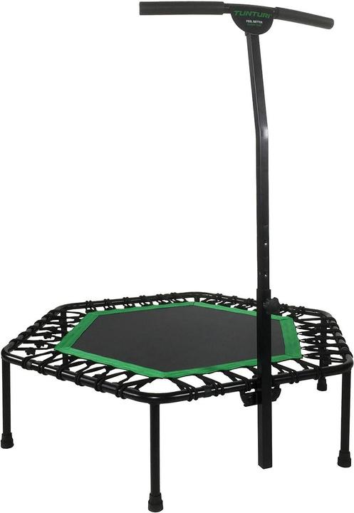 Produktbild Tunturi Hexagon Fitness Trampolin mit Verstellbarem und Abnehmbarem Handgriff (84 cm)