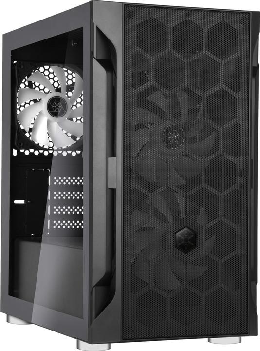 Silverstone Fara H1M Pro Micro-ATX Case - Tempered Glass, ARGB (mATX, Mini-ITX, Mini-DTX)