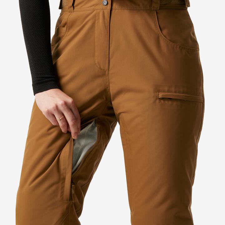 Actual product image Dreamscape Women's snowboard trousers ski trousers - SNB 500 camel (38)