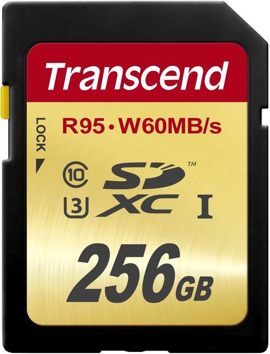 Image du produit Transcend SDXC Ultimate U3 (256 Go, SDXC, U3, UHS-I)