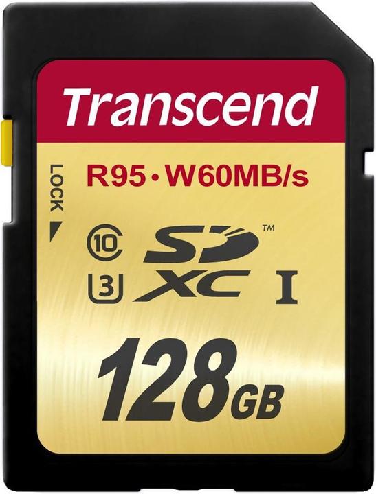 Produktbild Transcend SDXC Ultimate U3 (128 GB, SDXC, U3, UHS-I)