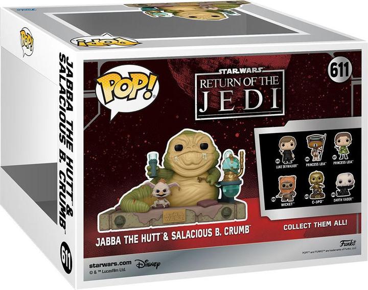 Image du produit Funko POP Star Wars 40Th Jabba The Hutt & Salacious B Crumb