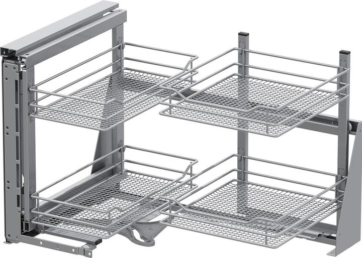 Produktbild Vauth-Sagel VS COR Fold Eckschrankauszug-Set Saphir KB 900 mm links silber (1 Stk.)