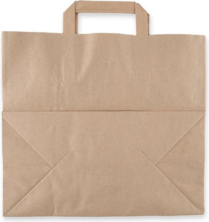 Produktbild Naturestar Papiertragetaschen Bio 320x170x250mm braun Kraftpapier VE=250 Stück (250 Stück)