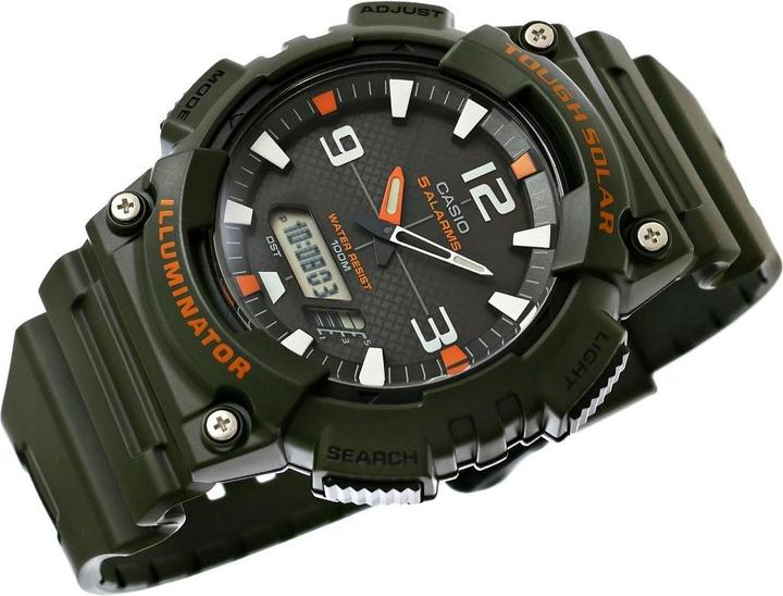 Produktbild Casio Uhr Herrenuhr AQ - S810W-3AV 10 Bar SOLAR zum Schwimmen (Sportuhr)