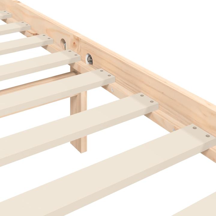 Produktbild VidaXL Massivholzbett mit Kopfteil 100x200 cm (100 x 200 cm)
