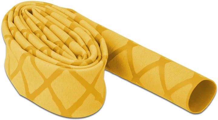Delock Heat shrink tubing X-pattern non-slip 1 m x 15 mm yellow (1 x)