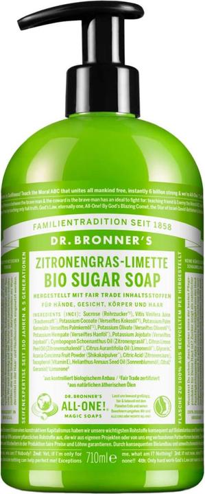 Image du produit Dr. Bronner's savon de sucre (Savon liquide, 710 ml)