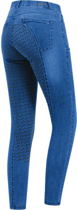 Actual product image ELT Ladies' denim breeches Luna full seat (44)
