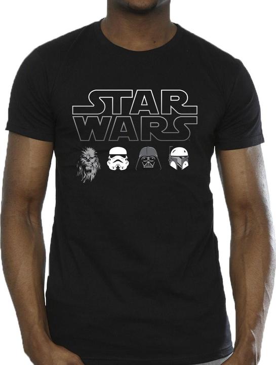 Image du produit Star Wars - T-shirt CHARACTER HEADS - Homme (5XL)