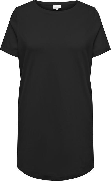 Only Curvy Streifen Kleid mit kurzen Ärmeln