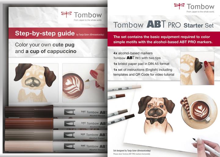 Produktbild Tombow Fasermaler ABT PRO Set 6-teilig (Braun, 6 x)