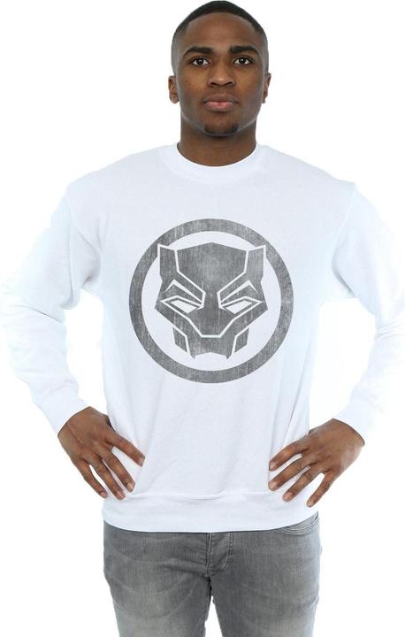 Image du produit Mens Black Panther Distressed Icon Cotton Sweatshirt (XXL)