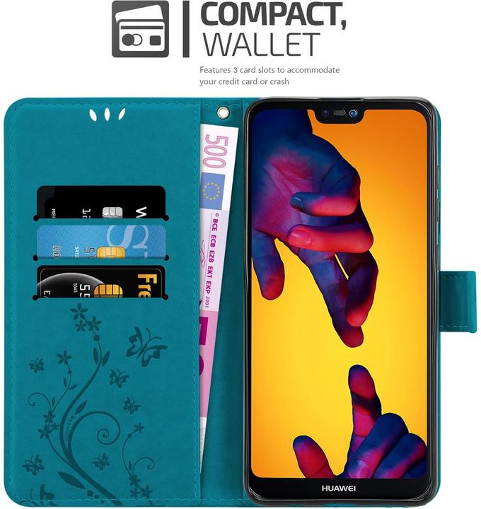 Immagine prodotto Cadorabo Copertina del libro a fiori (Huawei Nova 3E)