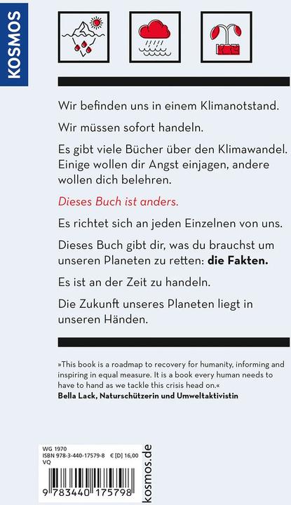 Produktbild Kosmos Erste Hilfe für die Erde (Deutsch, Mark Maslin, 2022)