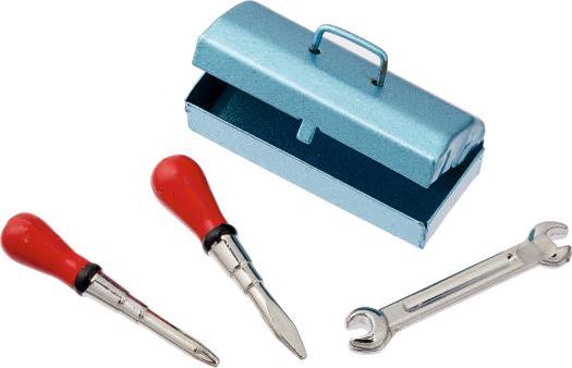 Image du produit Hobby Fun Mini figurine boîte à outils 3 cm