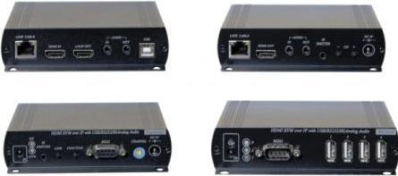 Immagine prodotto Dexlan Estensore KVM su IP, fino a 150 m, HDMI / USB, Set