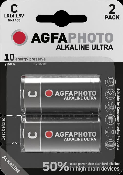 Produktbild AGFAPHOTO Ultra LR14 Baby (C)-Batterie Alkali-Mangan 1.5 V 2 St. (2 Stk., C)