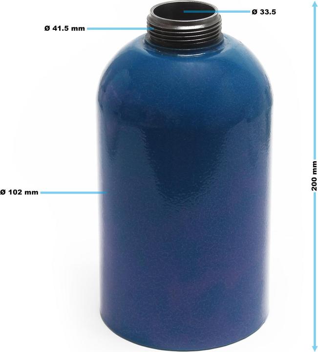 Actual product image Wiltec Pressure Cup for Cavity Gun Underbody Protection Spray Gun with 1100ml Capacity Thread-Ø41.5mm