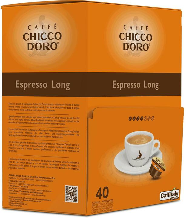 Produktbild Chicco D'oro Kaffeekapseln Espresso Long (40 x Port.)