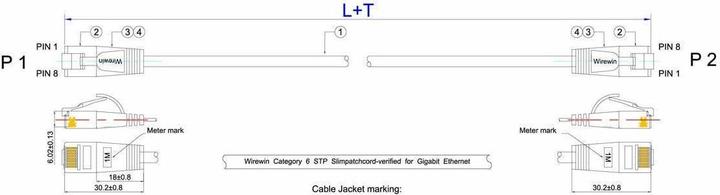 Actual product image Wirewin Network cable (F/FTP, CAT6, 10 m)