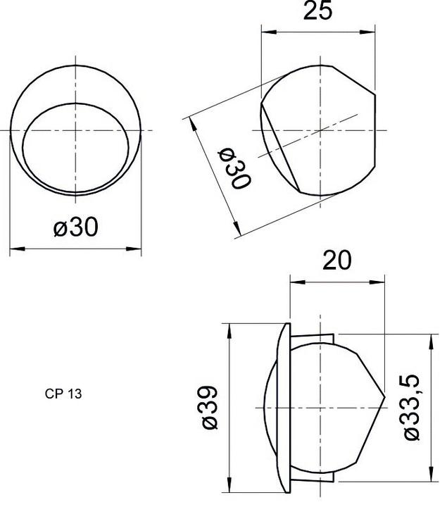 Produktbild Visaton Hochtonkalotte CP 13, 4 Ohm