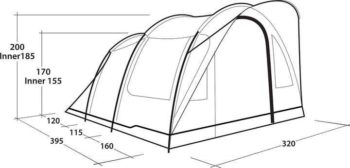 Actual product image Outwell Sky 5 (Tunnel tent, 15.60 kg, 5 persons)
