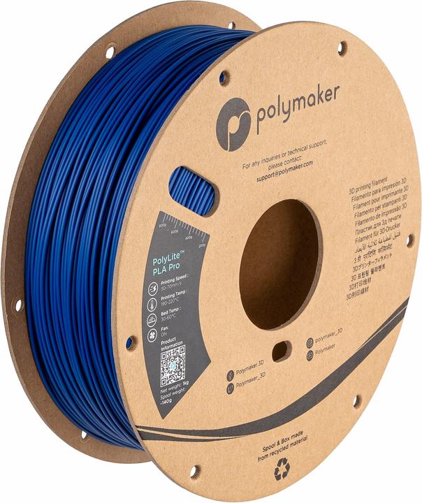 Produktbild Polymaker PolyLite PLA PRO Army Green 1.75mm 1kg (PLA-R, 1.75 mm, 1000 g, Grün)