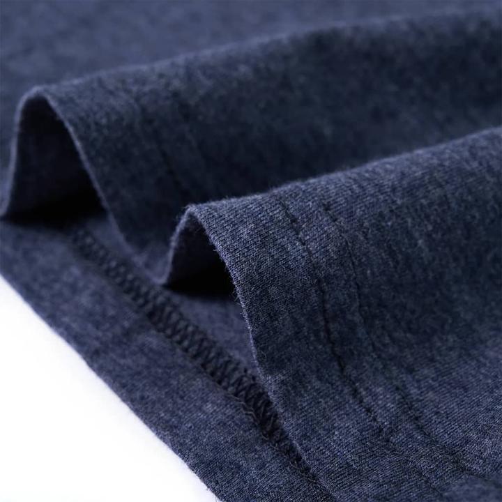 Immagine prodotto VidaXL Camicia da bambino a maniche lunghe blu scuro melange 104,Materiale: 100 (104)