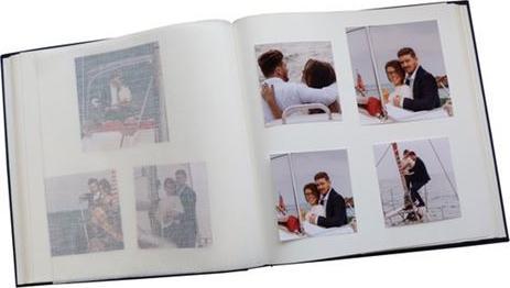 Actual product image ZEP Photo Album OB313130 Cotton Con Velina Blue with 30 pages 31x31 cm