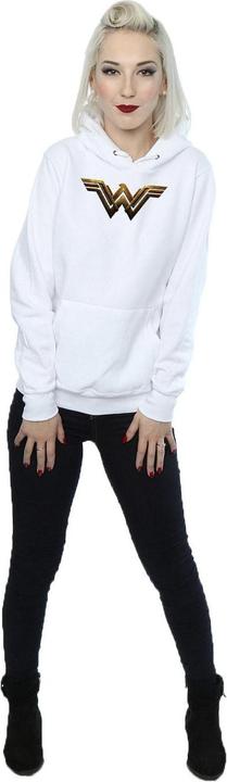 Actual product image Womens/Ladies Justice League Movie Wonder Woman Emblem Hoodie (XXL)